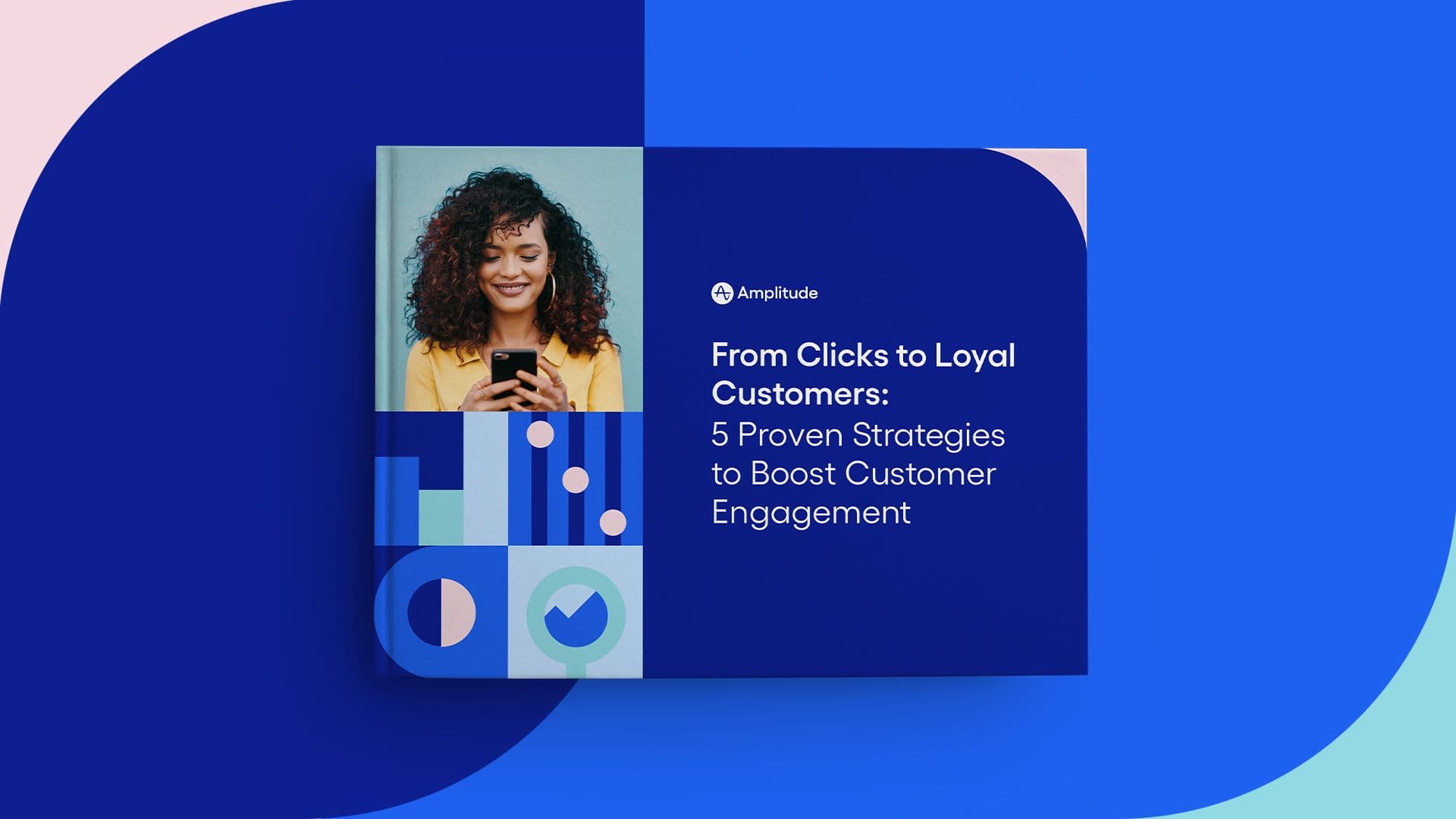 The cover of the Amplitude guide From Clicks to Loyal Customers